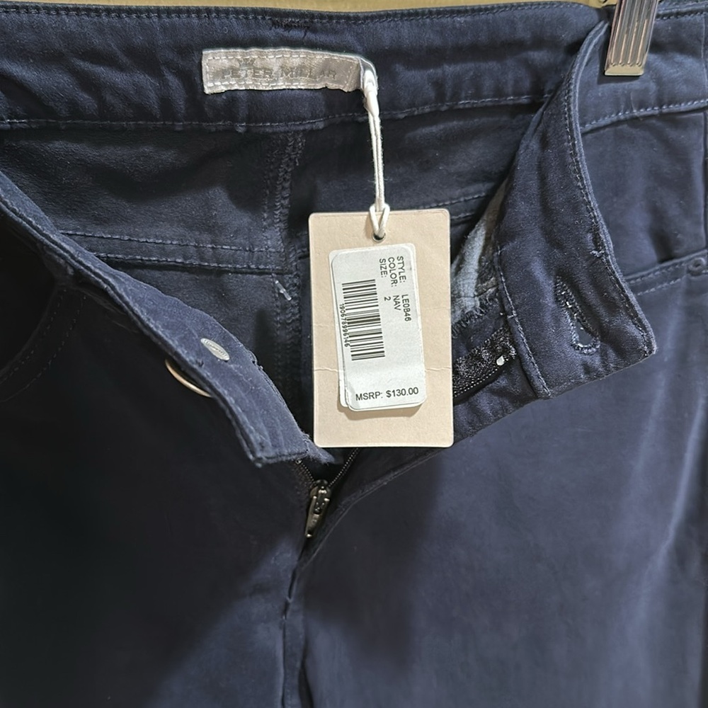 NWT Peter Millar Size 2 Women's Navy Pants - Picture 4 of 8